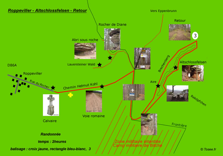 randonn&eacute;e 2h autour de l'Altschlossfelsen